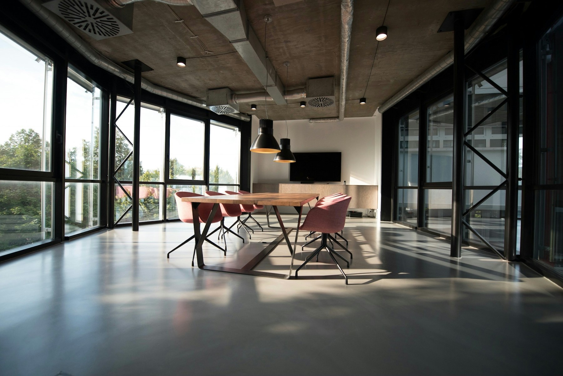 Modern office workspace for business consultation
